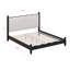 Wood Platform Bed With Upholstered Headboard-965774981-965774980