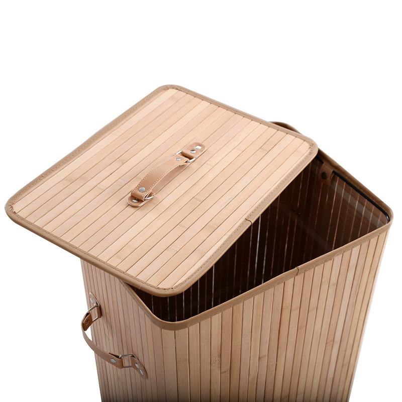 Bamboo Laundry Hamper, Natural