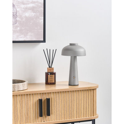 Wireless LED Table Lamp AGUSAN With Dimmer Metal Grey