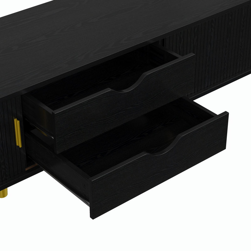 Meuble télé Farmhouse, Noir