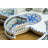 Dipper Handcrafted Ceramic Star Divided Serving Dish - 6 Piece Appetizer and Condiment Tray Set-1402906053-1402906052