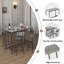 Ensemble de table de bar avec 4 tabourets de bar et siège souple en polyuréthane