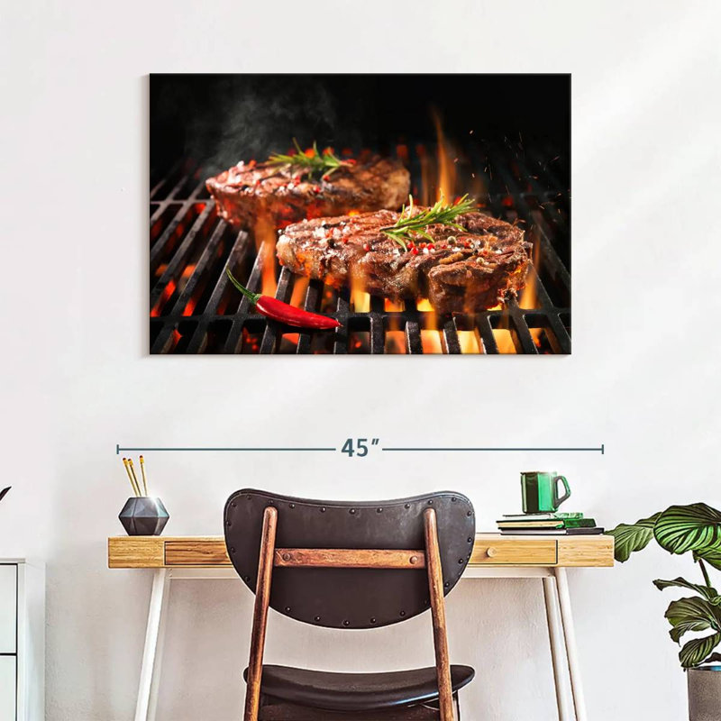 Yarlin Sizzling Beef Steaks, 26" H x 39" W