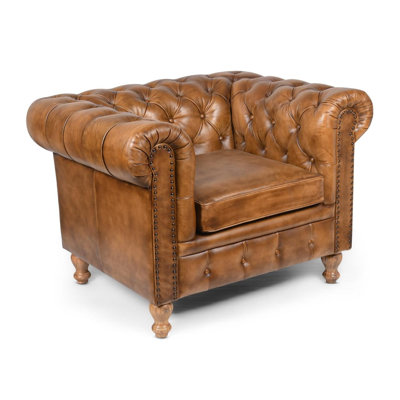 1 Seater Genuine Leather Sofa