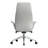 Adelmar Executive Conference Office Chair – Leather Swivel Task Seating with Lumbar Support and Aluminum Frame for Home Office, Study-660000218