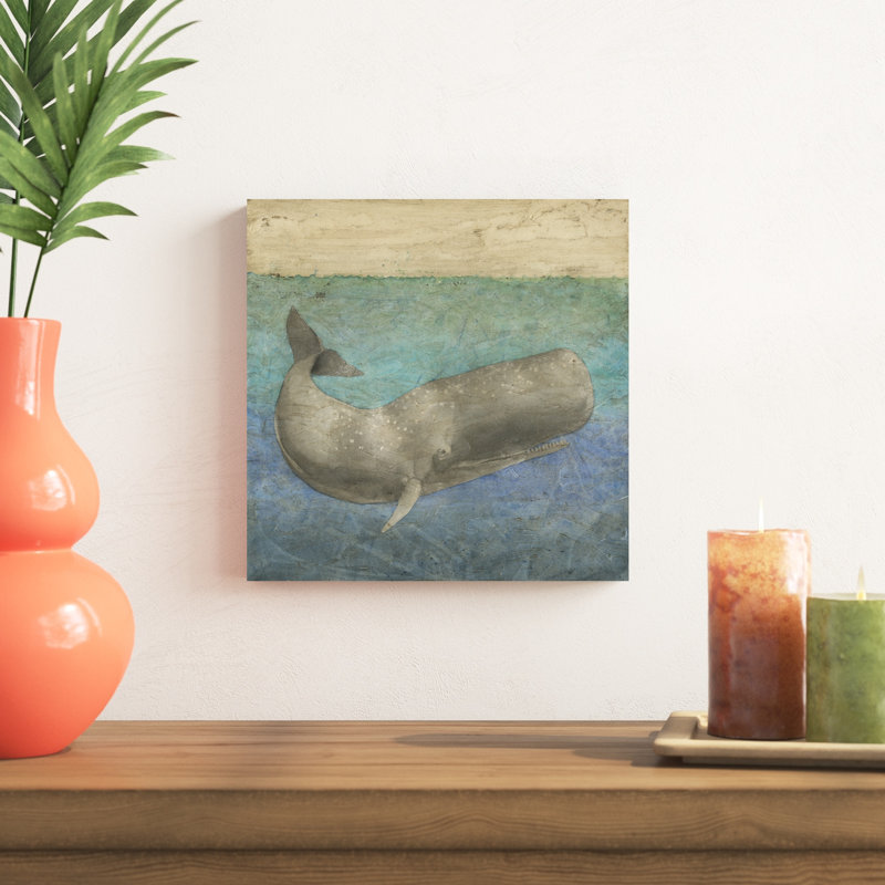 Baleine plongeante II, H 12 po x l 12 po x P 1,25 po
