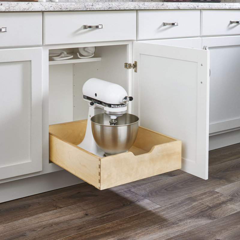 Rev-A-Shelf 17.71" Pullout Kitchen Cabinet Drawer w/ Soft-close, 4WDB-18SC-1, 17.7" W x 22.2" L