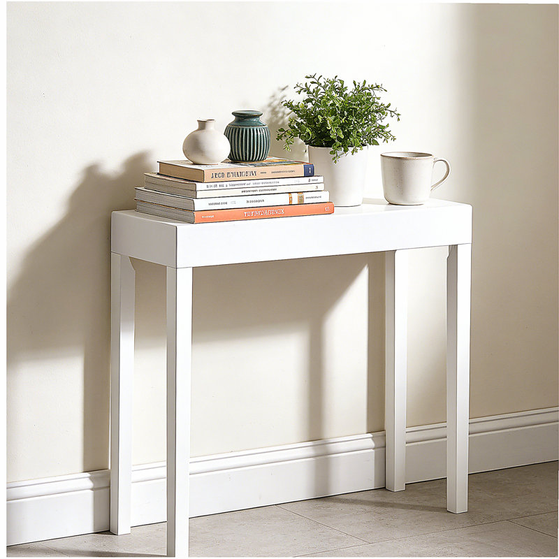 Modern Amy Console Table, Sofa Table, White