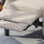Fauteuil inclinable Mid-Century en tissu à oreilles
