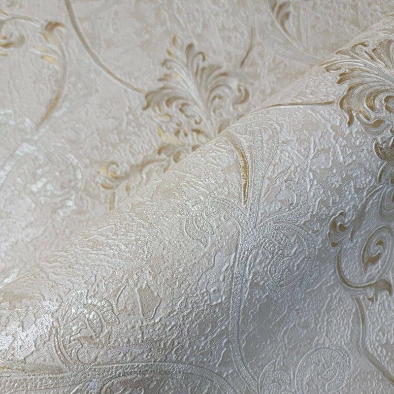 Papier peint Harper-Rose, Ivoire / blanc / beige