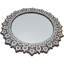 Miroir mural rond en bois massif