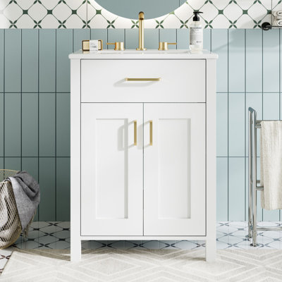 Meuble-lavabo 24 po avec tiroir rabattable
