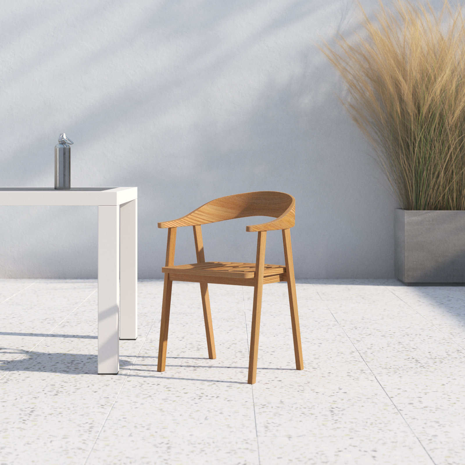 Mendy Teak Patio Armchair