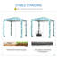 Parasol Outsunny Quick Beach Cabana