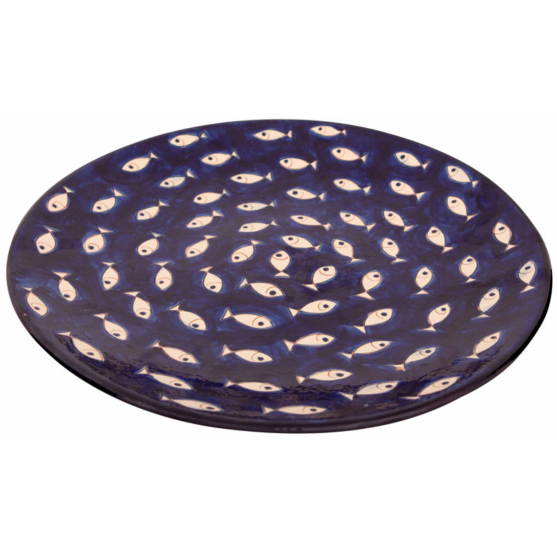 August Grove Morocco Ceramic Platter