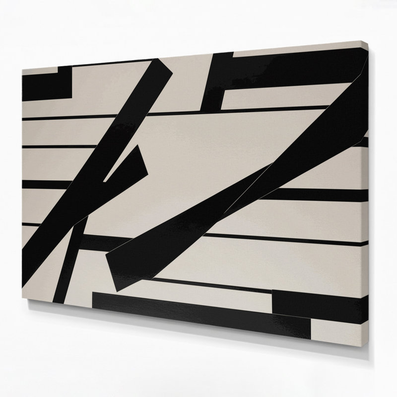 Minimalisme 71, art mural sur toile beige, H 16 po x l 20 po