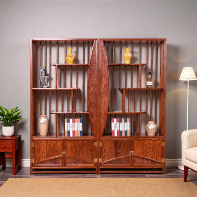 Bibliothèque standard H 77,90 po x l 77,20 po Manoj