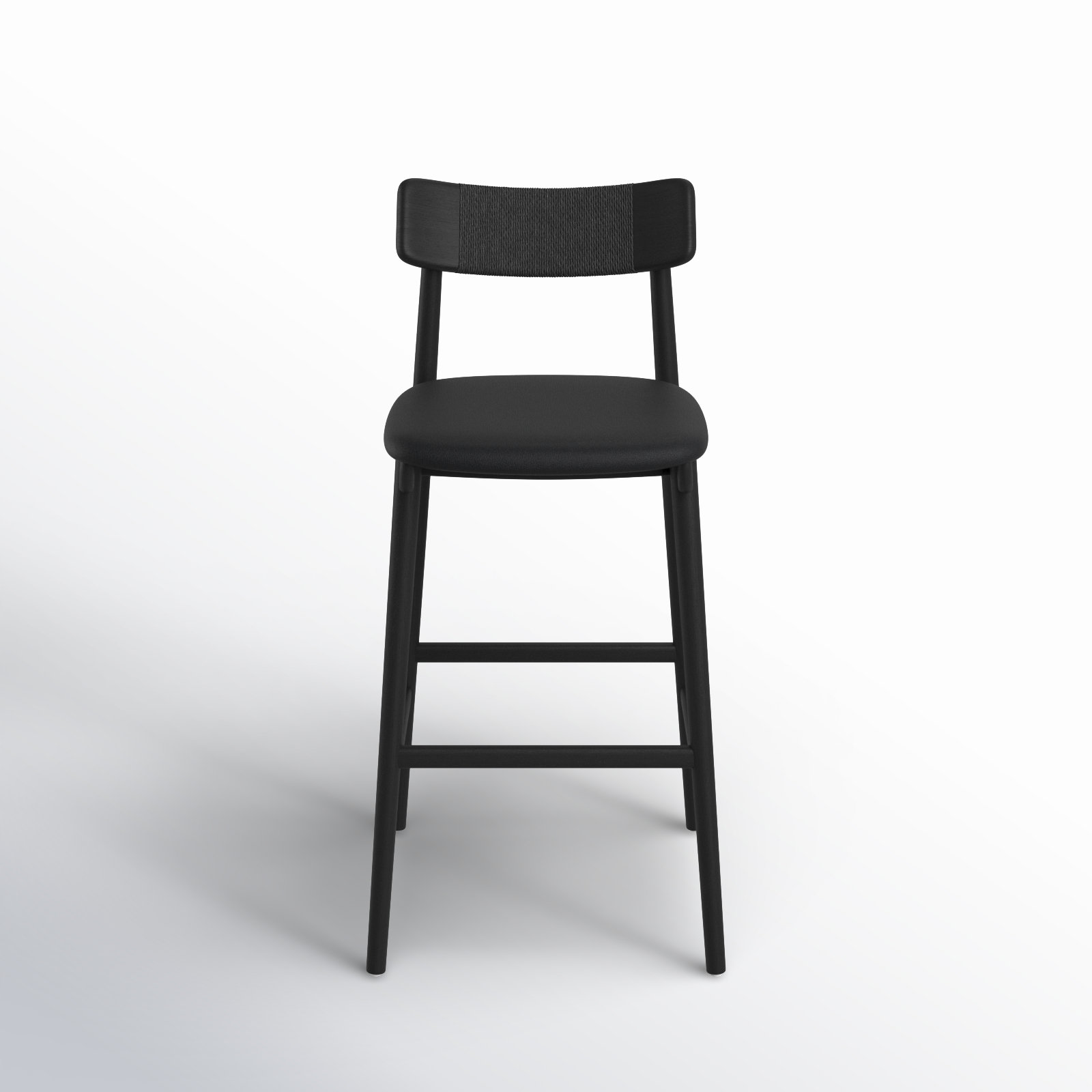Sakina Bar Stool, Black, Bar Stool (31.5" Seat Height
