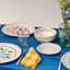 Ensemble de 6 assiettes en grès Summer Bliss 6,38 po