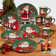 Christmas Lodge Santa 16pc Dinnerware Set