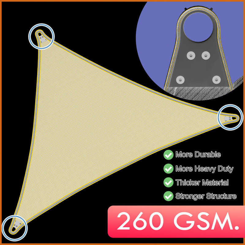 Voile d'ombrage en triangle ColourTree, Gray, 26 pi x 26 pi x 26 pi