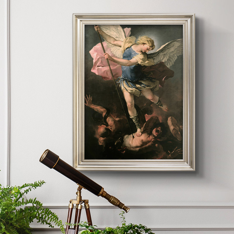 Toile encadrée de qualité supérieure St. Michael - prête à être accrochée, H 36 po x l 24 po x P 2,5 po
