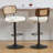 Adjustable Height 360° Swivel Bar Stools With Rattan Backrest-476788790