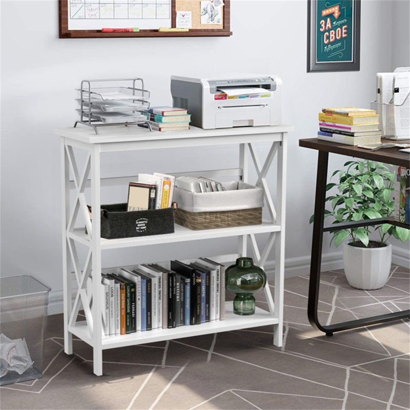 Asbury Etagere Bookcase, White