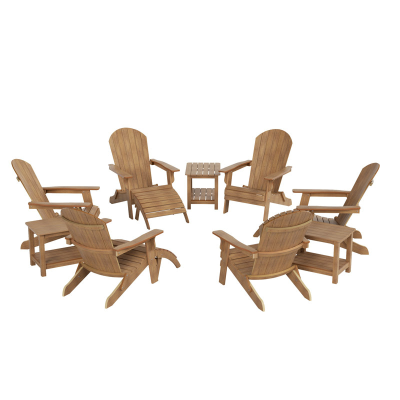 Arrlo 6 - Person Patio Conversation Set, Teak