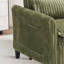 Chaise d'appoint convertible rembourrée en velours côtelé-1488344168