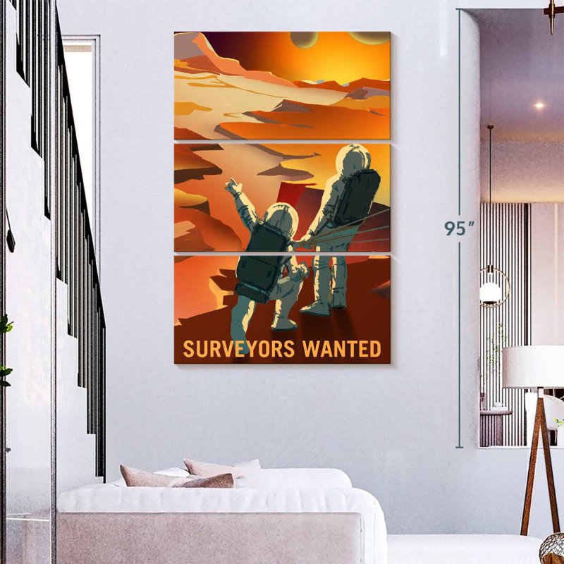 Oberle Mars Explorers Wanted Poster IV, 23" H x 14" W