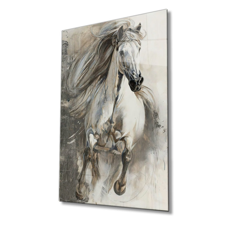Superbe peinture décorative en verre trempé de 23,6 po x 35,4 po | 100% verre trempé, épaisseur: 0,16 pouce | Parfait pour la décoration intérieure, l'esthétique moderne et l'art mural élégant
