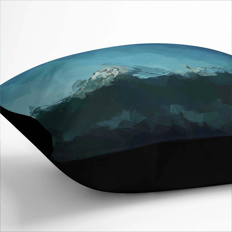 Square Throw Cushion, Black, 40cm H x 40cm W x 15cm D