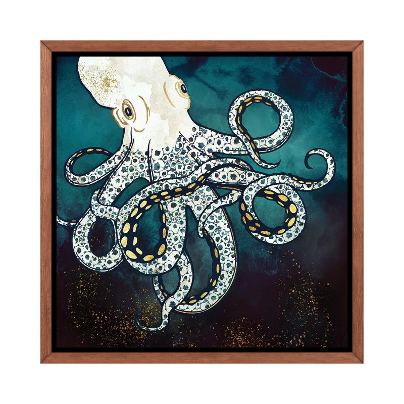 Underwater Dream VII - Impression, Cadre flottant brun, H 26 po x l 26 po x P 1,5 po