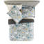  Ensemble d'édredon gris en microfibre-469851234