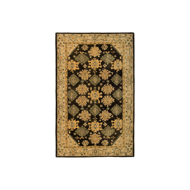 Ladd Wool Pile Oriental Rug, Rectangle 4' x 6'