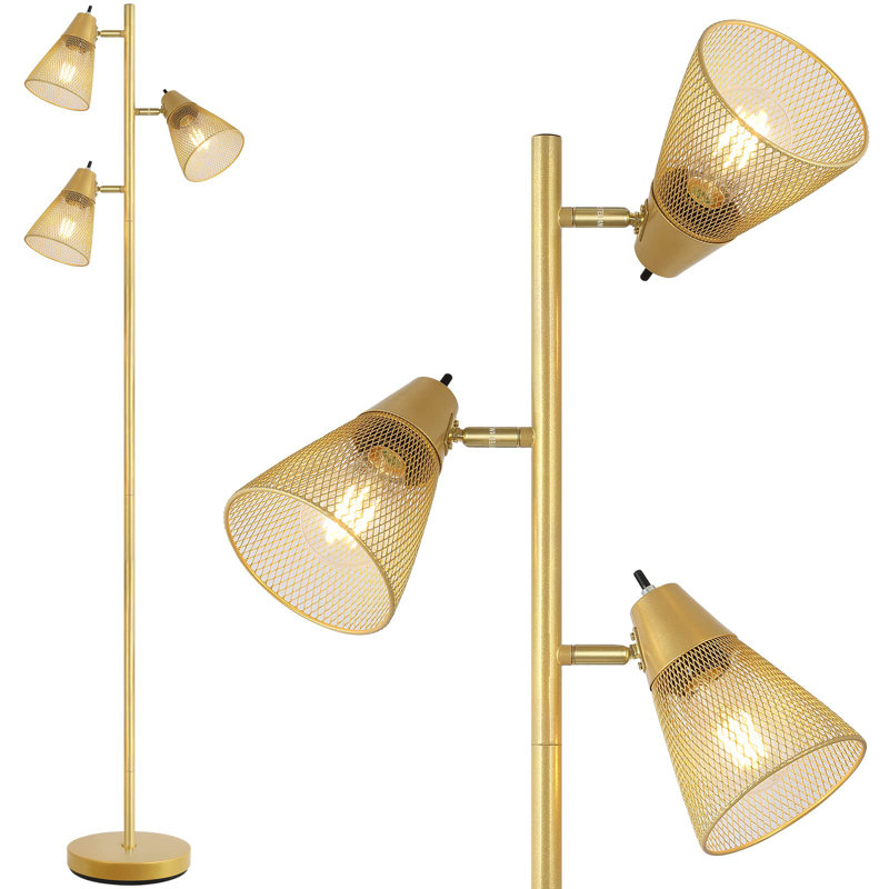 63.5'' Tree Floor Lamp, Gold