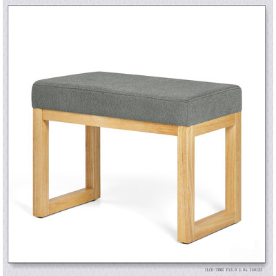 Banc à langer compact en bois avec siège rembourré doux, parfait pour les petits espaces et les décors minimalistes modernes.