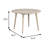 42.4" W Mid-Century Modern Round Dining Table-116748895