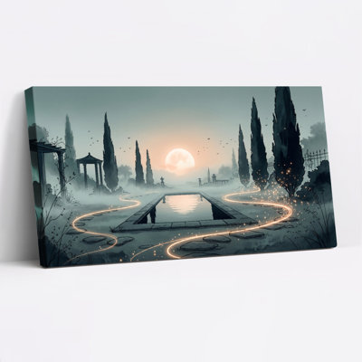 Ensemble d'une toile murale Jardin mystique