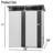 5Ft X 3Ft Outdoor Metal Storage Shed Transparent Plate-112473845