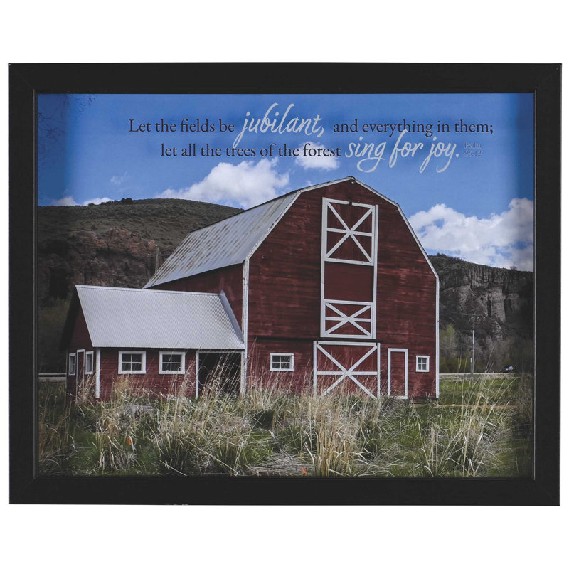 Framed Wall Art Let The Fields Be