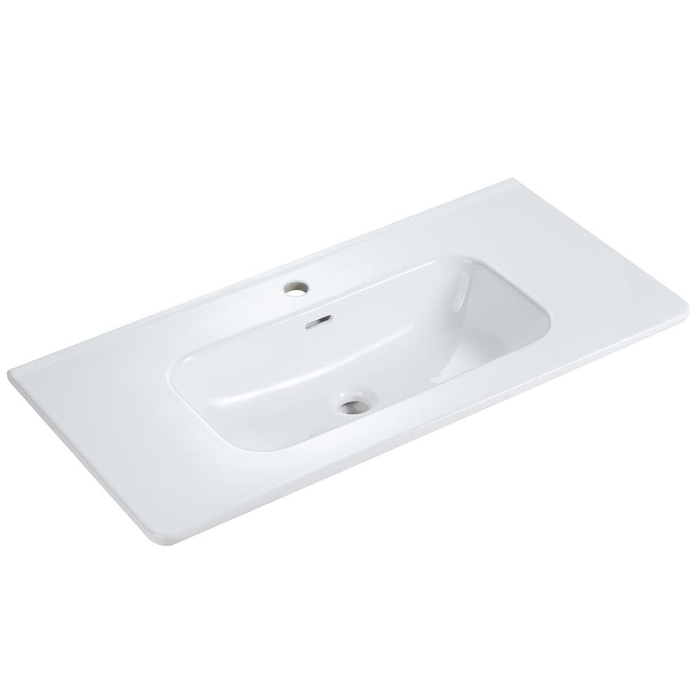 mohzate Ceramic Rectangular Bathroom Sink | Wayfair