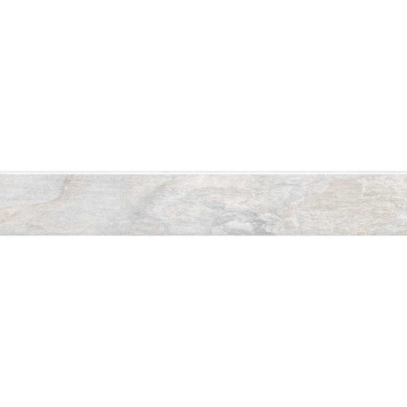 Wells Stone 3" x 24" Matte Porcelain Quarter Round Tile Trim, Gray