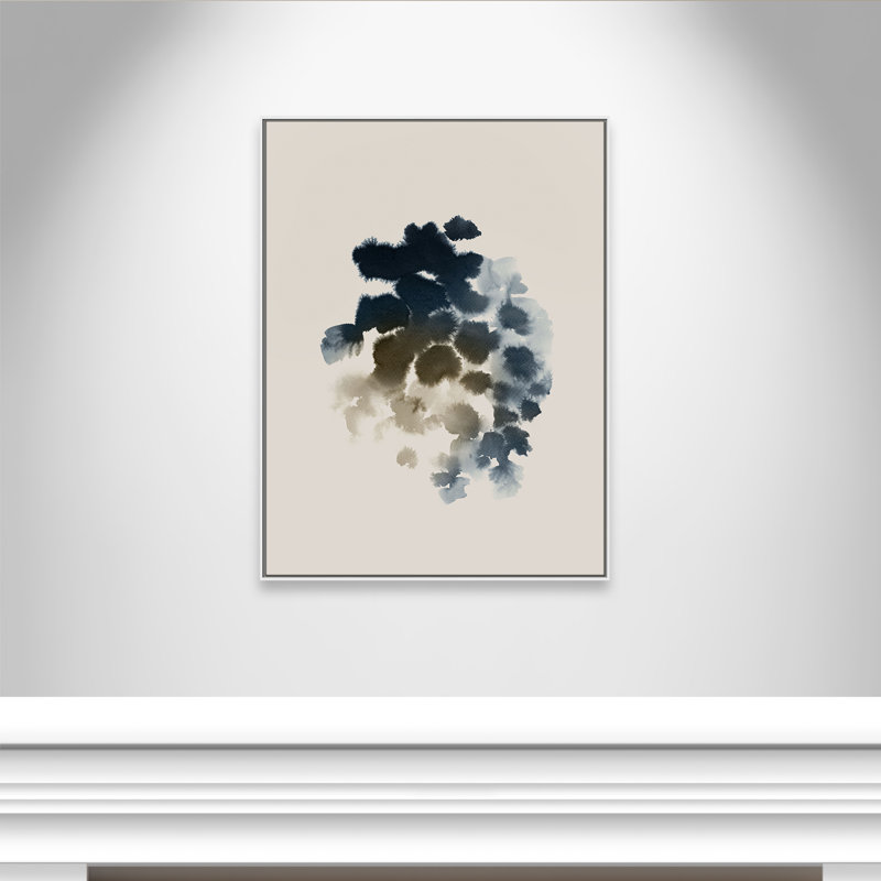 «Emerald Azure II» par Casa Fine Arts, H 49,5 po x l 37,5 po, Blanc