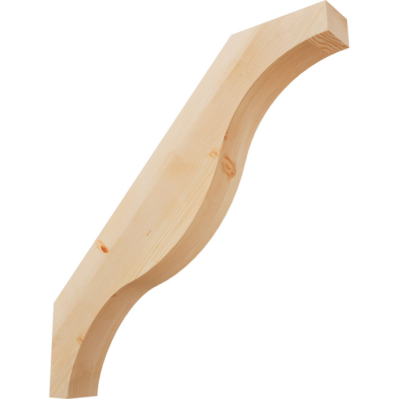 Attelle de genou Funston, Sapin de Douglas, Lisse, H 44 po x l 5,5 po x P 44 po