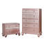 Ensemble de table de chevet et de commode en bois 2 pièces Annistyn