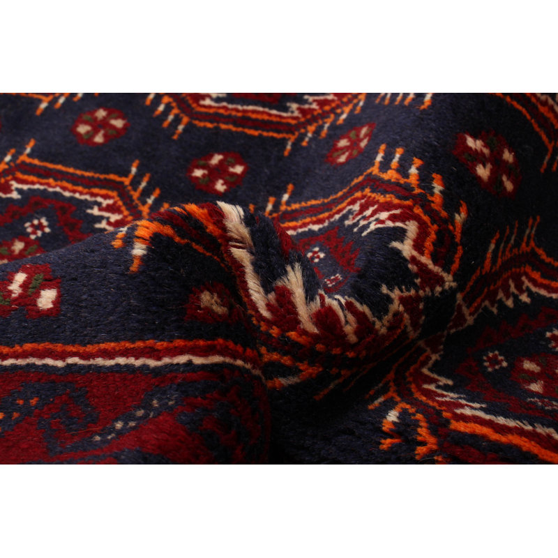 Tapis bleu foncé Royal Baluch 3 pi 8 po x 6 pi 3 po