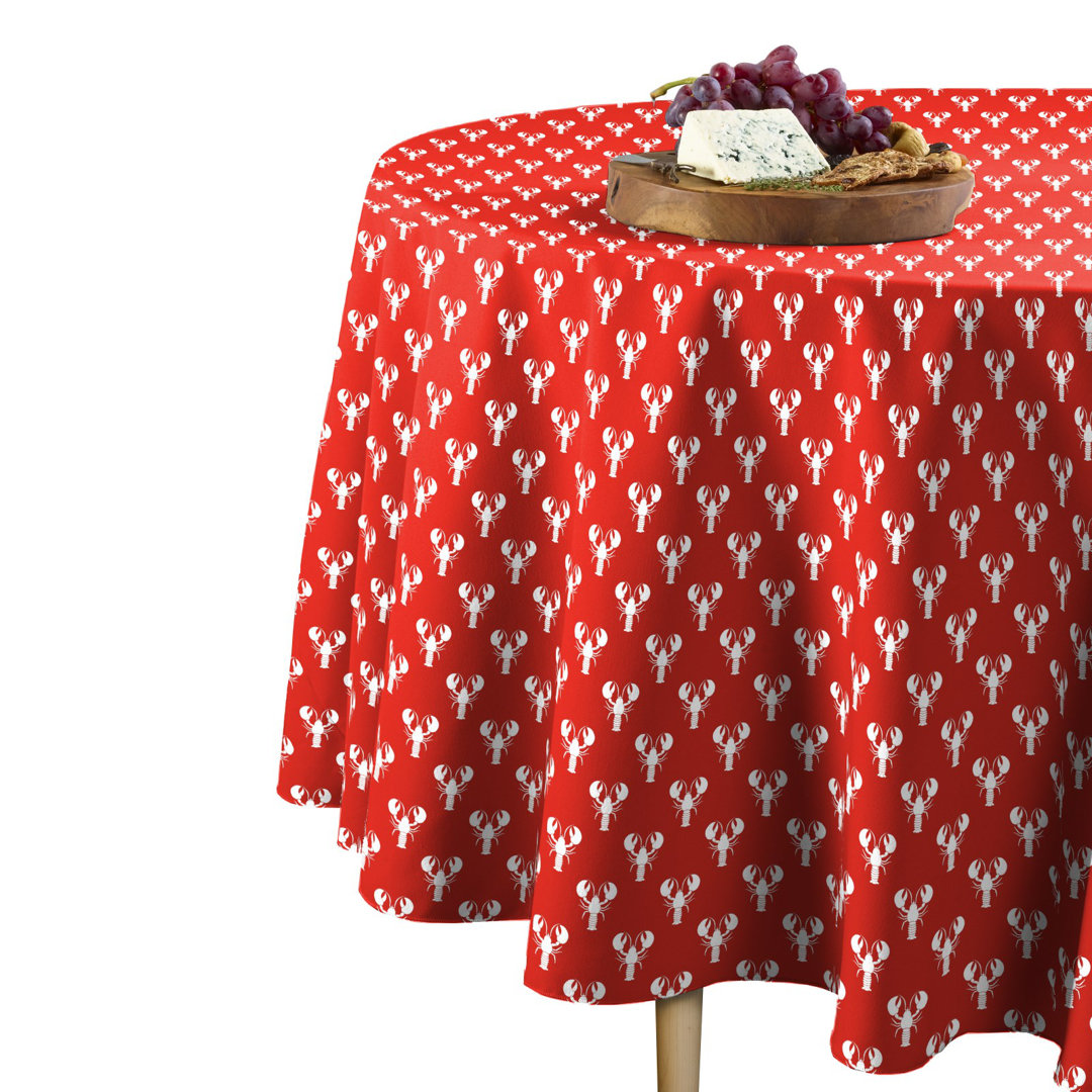 Michel Geometric Round Tablecloth Breakwater Bay