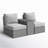 All-Weather 2-Person Wicker Conversation Set With Cushions – No Assembly Require-2060687829